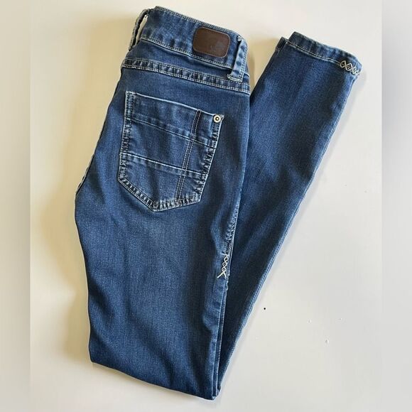 COPY - Ladies Ruberband skinny stretch jeans. - Picture 2 of 8